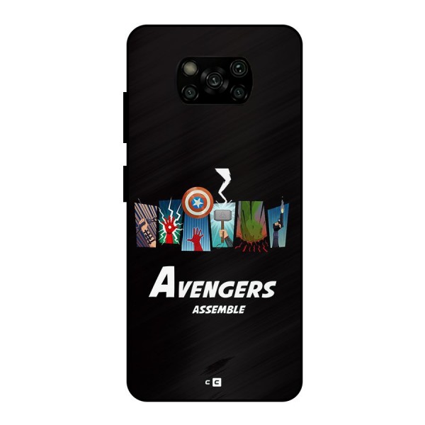 Avengers Assemble Metal Back Case for Poco X3