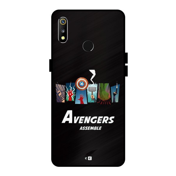 Avengers Assemble Metal Back Case for Realme 3