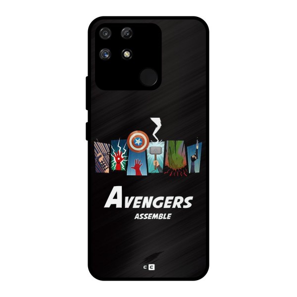 Avengers Assemble Metal Back Case for Realme Narzo 50A