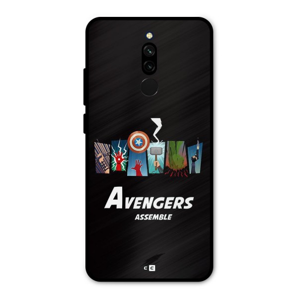 Avengers Assemble Metal Back Case for Redmi 8