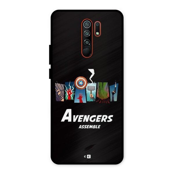 Avengers Assemble Metal Back Case for Redmi 9 Prime