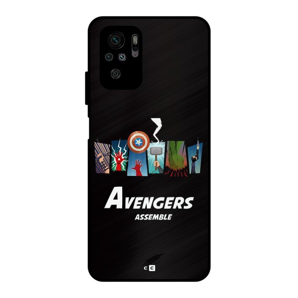 Avengers Assemble Metal Back Case for Redmi Note 10