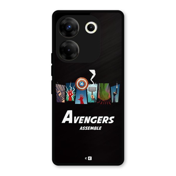 Avengers Assemble Metal Back Case for Tecno Camon 20