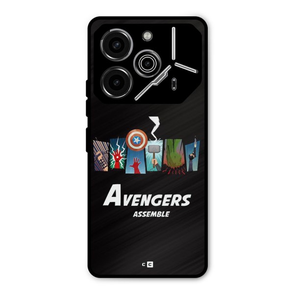 Avengers Assemble Metal Back Case for Tecno Pova 6 Pro