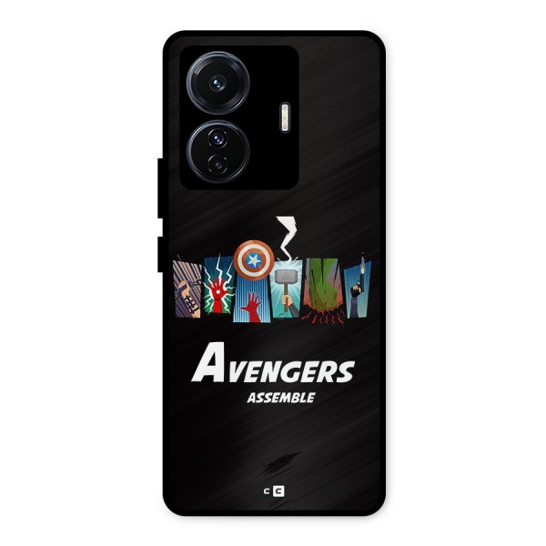 Avengers Assemble Metal Back Case for Vivo T1 Pro