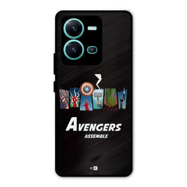 Avengers Assemble Metal Back Case for Vivo V25