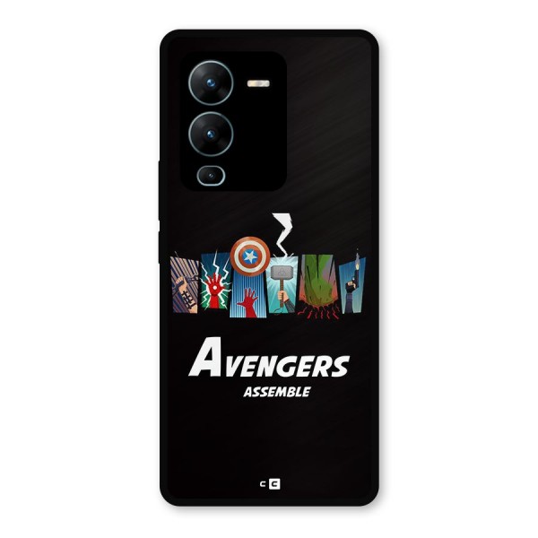 Avengers Assemble Metal Back Case for Vivo V25 Pro