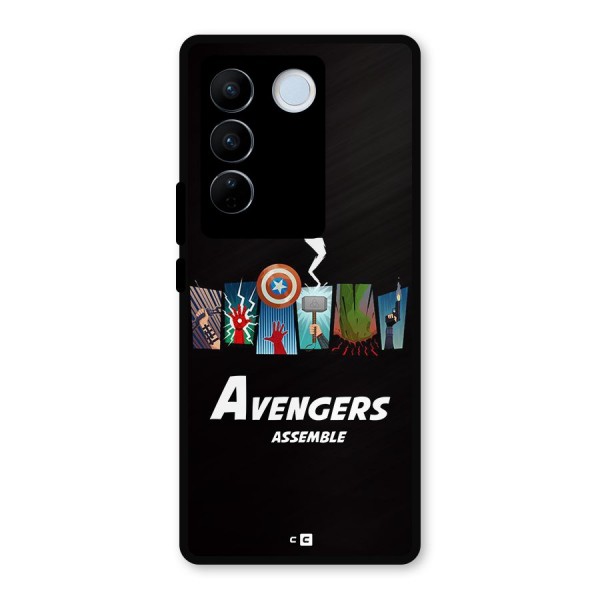 Avengers Assemble Metal Back Case for Vivo V27