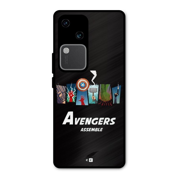 Avengers Assemble Metal Back Case for Vivo V30