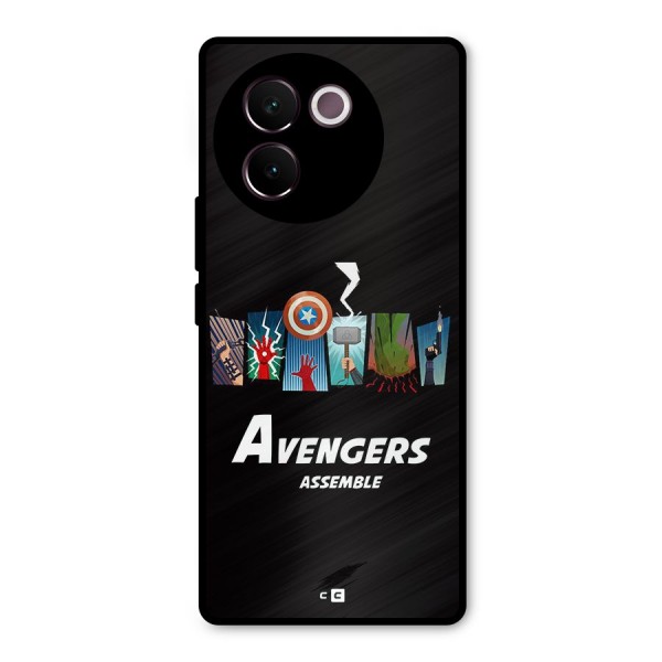 Avengers Assemble Metal Back Case for Vivo V30e