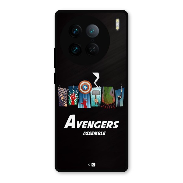 Avengers Assemble Metal Back Case for Vivo X90 Pro