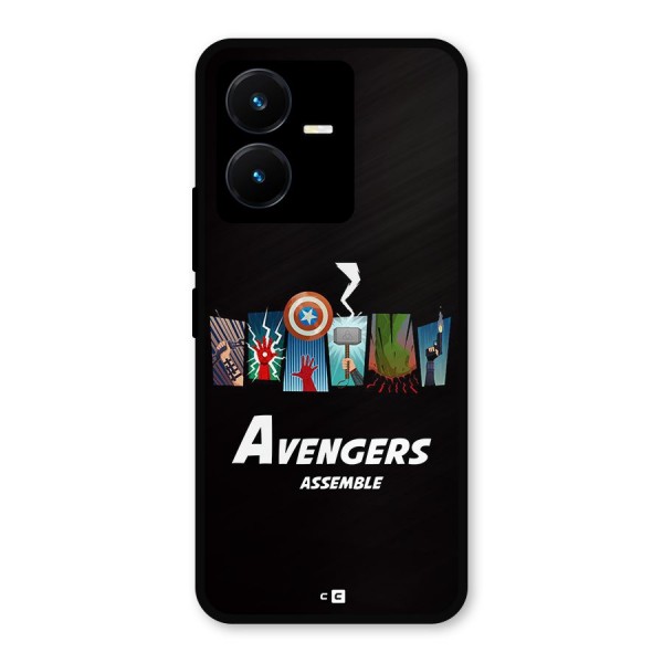 Avengers Assemble Metal Back Case for Vivo Y22