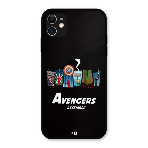 Avengers Assemble Metal Back Case for iPhone 11