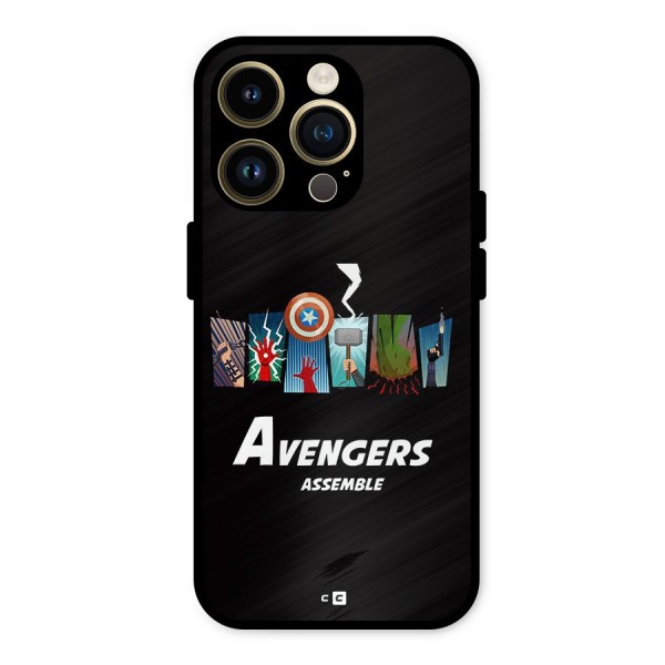 Avengers Assemble Metal Back Case for iPhone 14 Pro