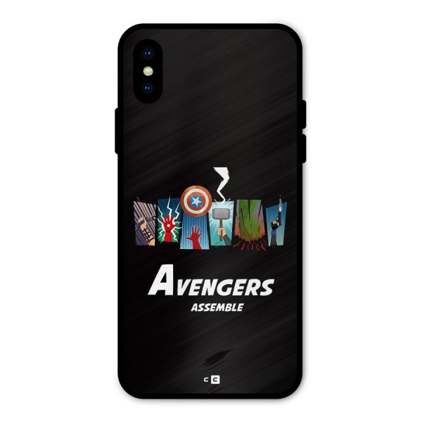 Avengers Assemble Metal Back Case for iPhone XS