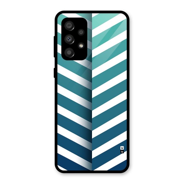 Awesome Angular Stripes Glass Back Case for Galaxy A32