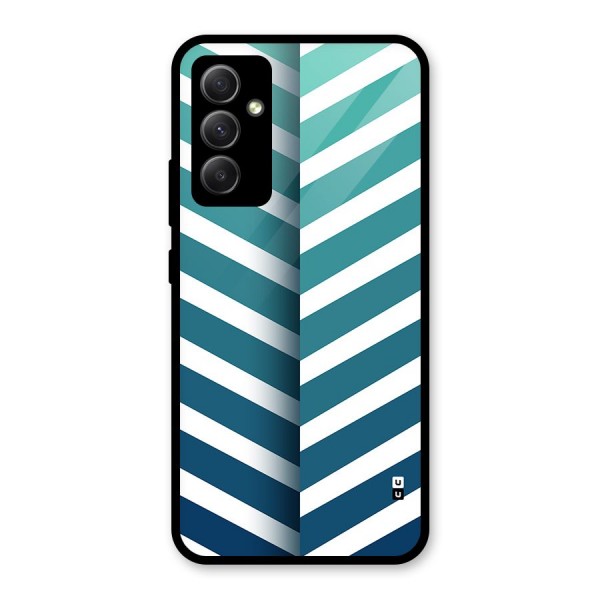 Awesome Angular Stripes Glass Back Case for Galaxy A34