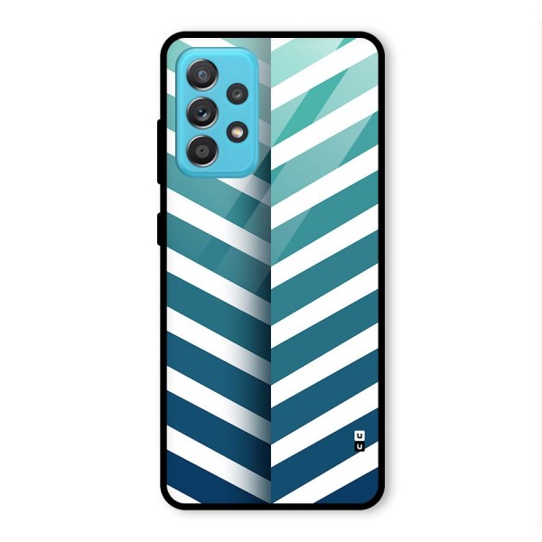 Awesome Angular Stripes Glass Back Case for Galaxy A52s 5G