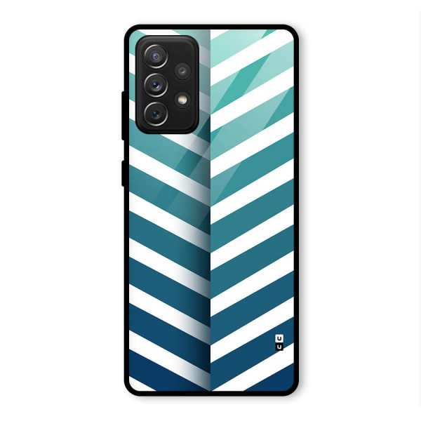 Awesome Angular Stripes Glass Back Case for Galaxy A72