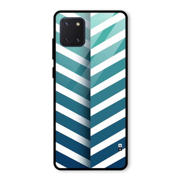 Awesome Angular Stripes Glass Back Case for Galaxy Note 10 Lite