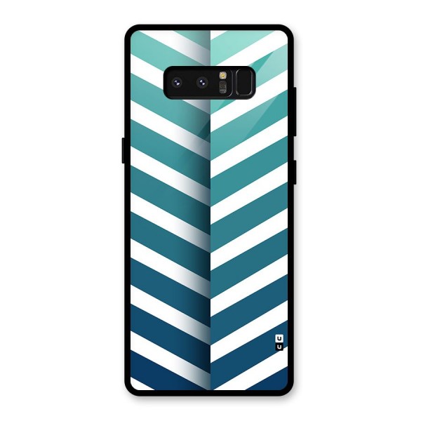 Awesome Angular Stripes Glass Back Case for Galaxy Note 8