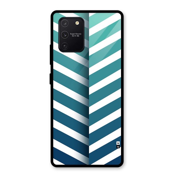 Awesome Angular Stripes Glass Back Case for Galaxy S10 Lite