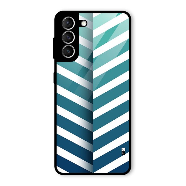 Awesome Angular Stripes Glass Back Case for Galaxy S21 5G