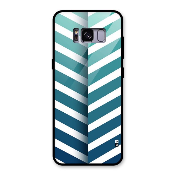 Awesome Angular Stripes Glass Back Case for Galaxy S8