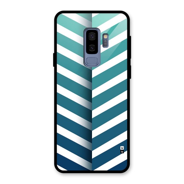 Awesome Angular Stripes Glass Back Case for Galaxy S9 Plus