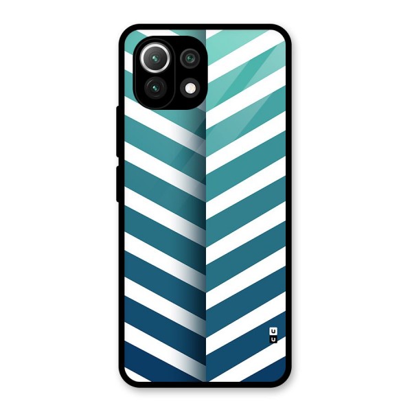 Awesome Angular Stripes Glass Back Case for Mi 11 Lite