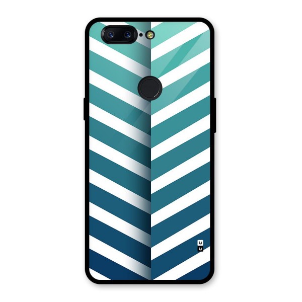 Awesome Angular Stripes Glass Back Case for OnePlus 5T