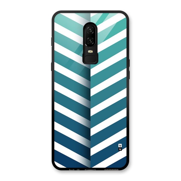 Awesome Angular Stripes Glass Back Case for OnePlus 6