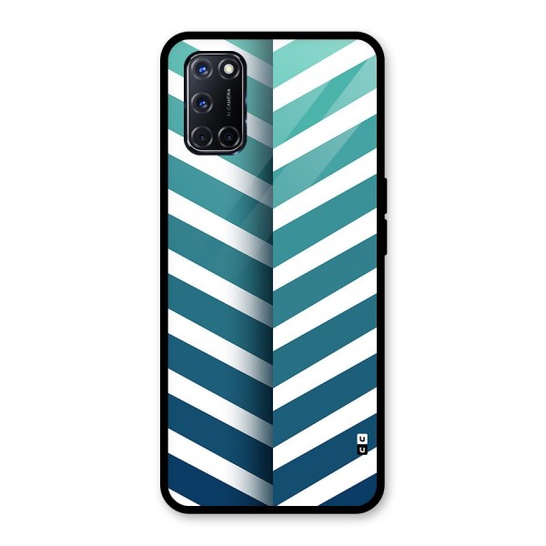 Awesome Angular Stripes Glass Back Case for Oppo A52