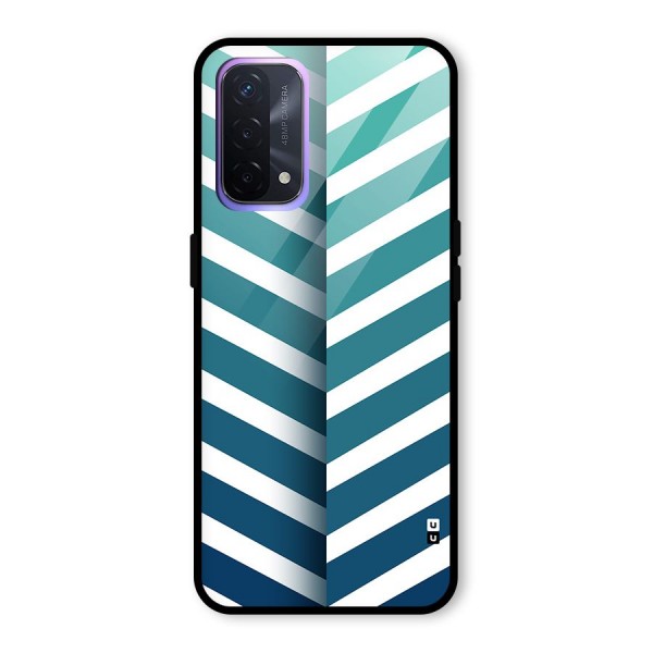 Awesome Angular Stripes Glass Back Case for Oppo A74 5G