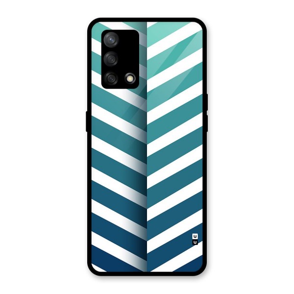 Awesome Angular Stripes Glass Back Case for Oppo F19