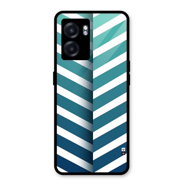 Awesome Angular Stripes Glass Back Case for Oppo K10 (5G)