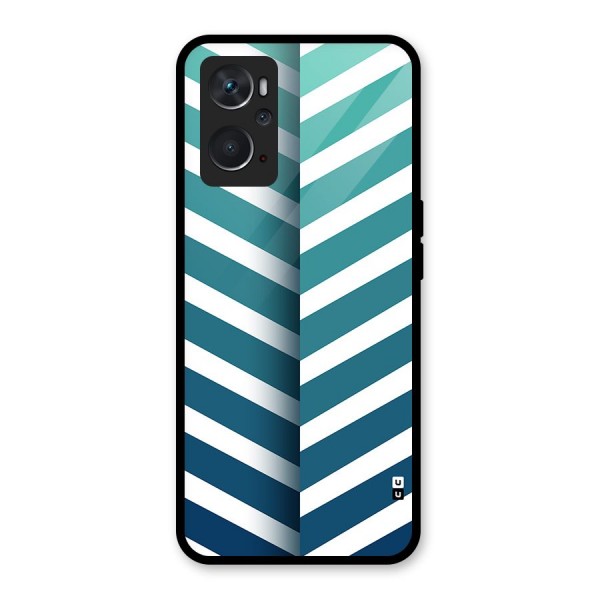 Awesome Angular Stripes Glass Back Case for Oppo K10 4G