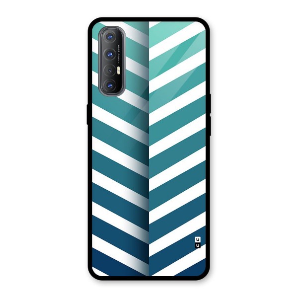 Awesome Angular Stripes Glass Back Case for Oppo Reno3 Pro