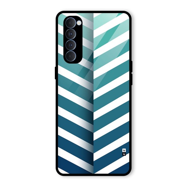 Awesome Angular Stripes Glass Back Case for Oppo Reno4 Pro