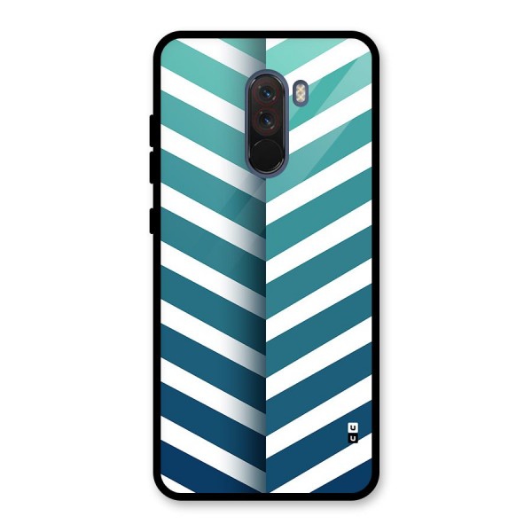 Awesome Angular Stripes Glass Back Case for Poco F1