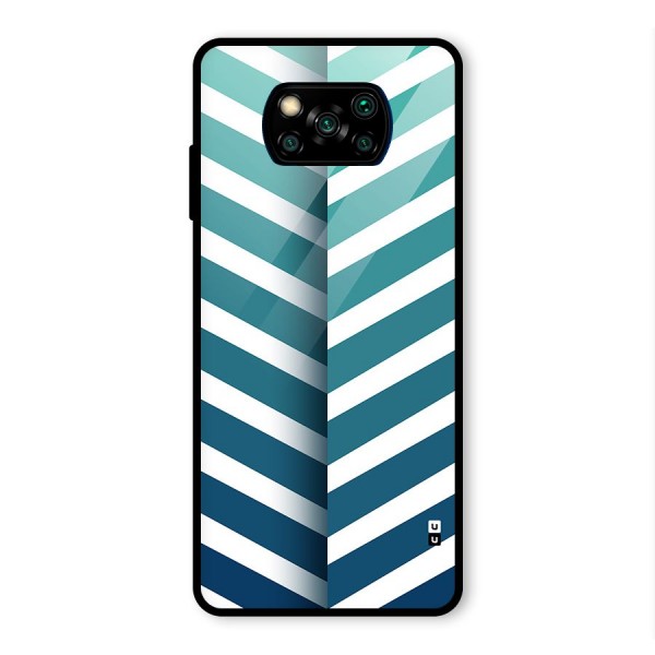 Awesome Angular Stripes Glass Back Case for Poco X3 Pro