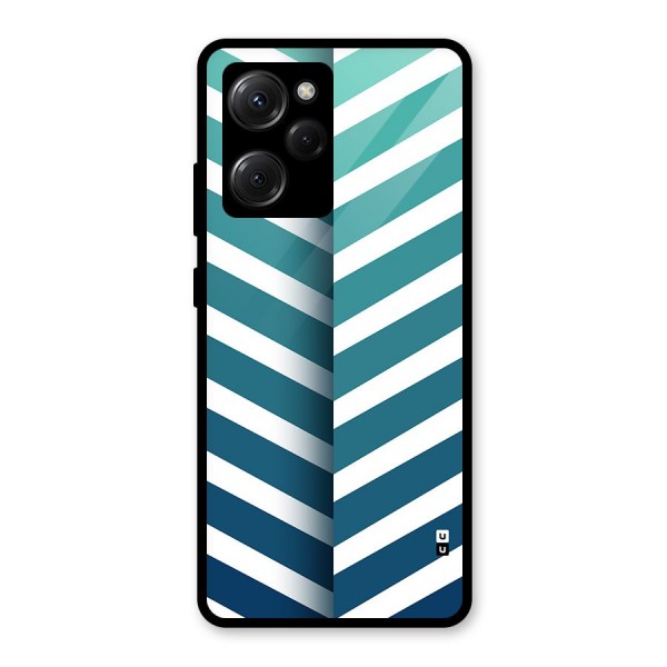 Awesome Angular Stripes Glass Back Case for Poco X5 Pro