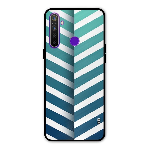 Awesome Angular Stripes Glass Back Case for Realme 5s