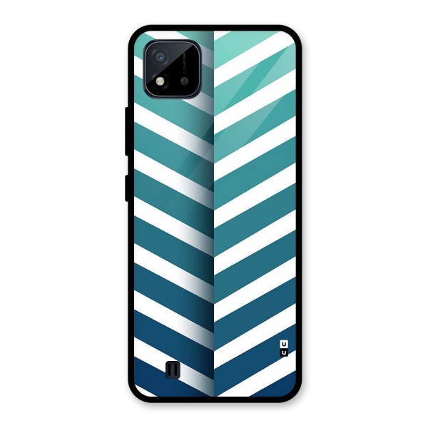 Awesome Angular Stripes Glass Back Case for Realme C11 2021