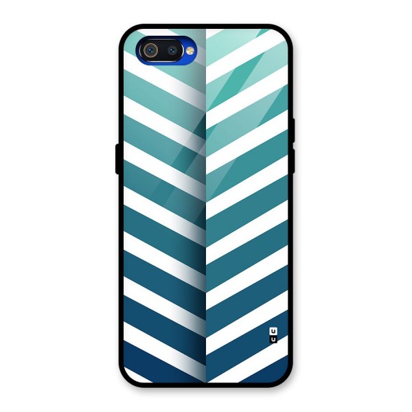 Awesome Angular Stripes Glass Back Case for Realme C2