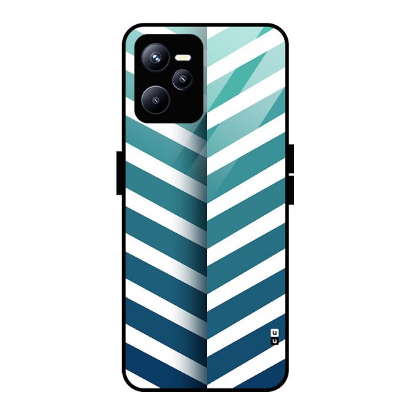 Awesome Angular Stripes Glass Back Case for Realme C35