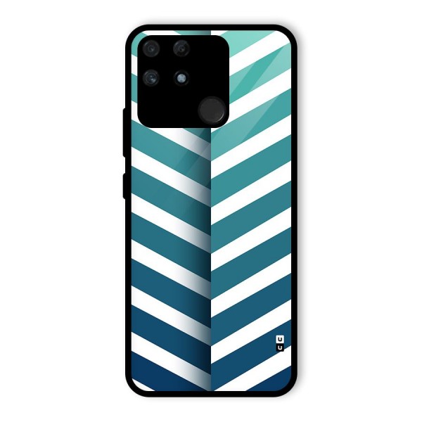 Awesome Angular Stripes Glass Back Case for Realme Narzo 50A