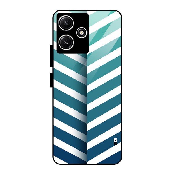 Awesome Angular Stripes Glass Back Case for Redmi 12 5G