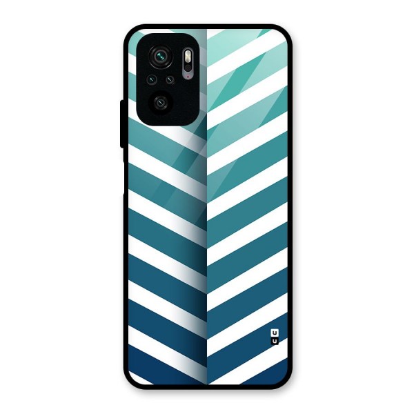 Awesome Angular Stripes Glass Back Case for Redmi Note 10S