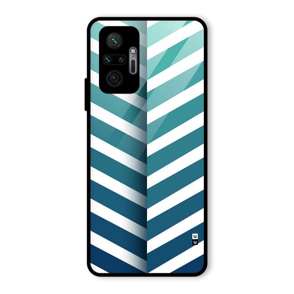 Awesome Angular Stripes Glass Back Case for Redmi Note 10 Pro